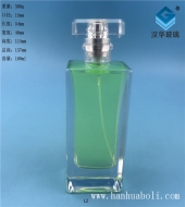 100ml晶白料长方形厚底香水玻璃瓶