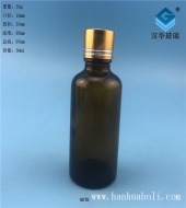 50ml金银切线茶色玻璃精油分装瓶