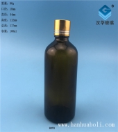 100ml金银切线茶色玻璃精油分装瓶