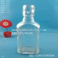 200ml长方形出口玻璃酒瓶