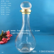 500ml高档水滴玻璃酒瓶
