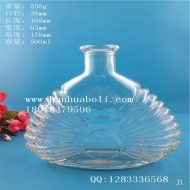 500ml工艺玻璃酒瓶